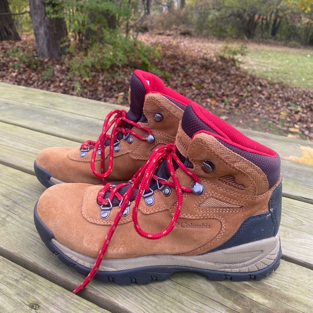 Columbia Brown and Red Outdoor Boots